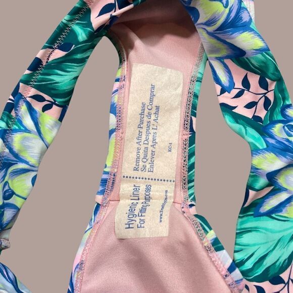 NWT GB Pink and Green Tropical Bikini Bottom - Picture 6 of 8